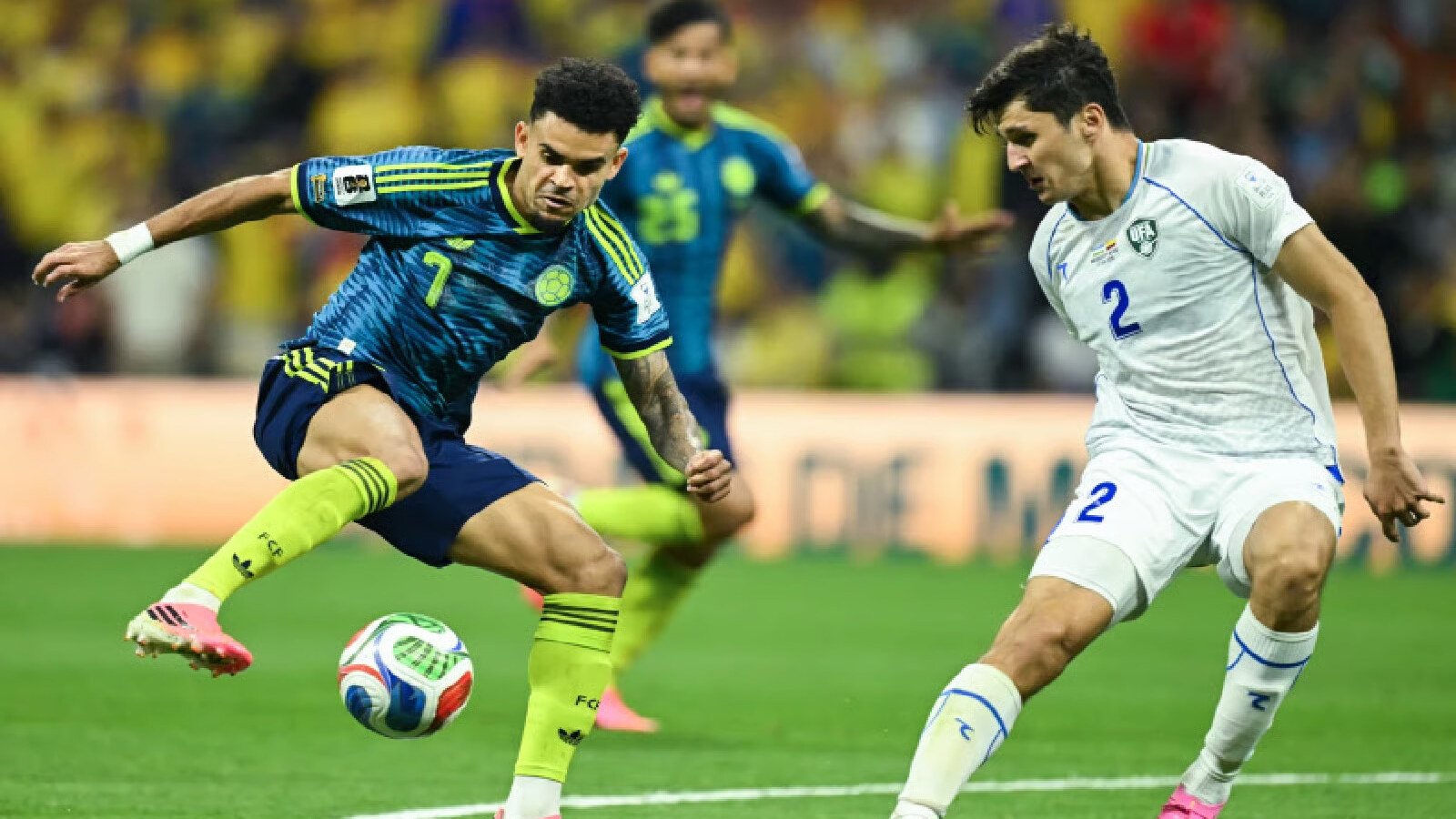 Colombia defeated Uzbekistan 3-1